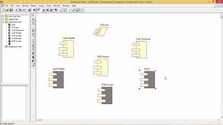 UML  Component and deployment diagrams on ATM transactions [upl. by Eirrak785]