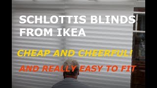 Fitting Ikea Schottis Blinds the cheapest blinds on the market [upl. by Brigette345]