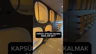 Japonya’da KAPSÜL İçinde Yataklar shorts ilginç hotel japonya tokyo [upl. by Arytahs]