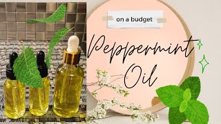 How To Make Peppermint Infused Oil For Hair Growth  Using Dried Peppermint Spearmint Leaves [upl. by Phillane]