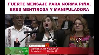 DIPUTADA EXHIBE A NORMA PIÑA EN DISCUSION DE LA REFORMA DEL PODER JUDICIAL [upl. by Aliza]