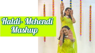 HaldiMehendi Dance Mashup part1  Wedding Choreography  Easy Steps  Rushita amp Jeel [upl. by Caves371]