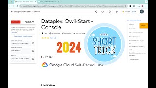 2024 Dataplex Qwik Start  Console  qwiklabs  GSP1143  With Explanation🗣️ [upl. by Virgie]