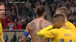 HD Ibrahimovic amazing goal vs England English commentary [upl. by Nnaeus820]