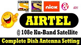 Airtel at 108e KUband satellite complete dish antenna setting [upl. by Edna]