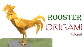 Origami Rooster Satoshi Kamiya [upl. by Orian]