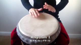 5 Essential Djembe Accompaniments in 44 [upl. by Alban]