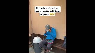 Etiqueta a tú partner que necesita está bola ⚫️ urgente 😆 paletafrontón fronton parodia funny [upl. by Danika]