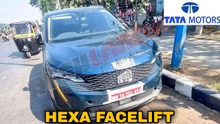 2024 Tata Hexa Facelift launch Soon  Spied on Indian Roads during testing  Latest Updates [upl. by Corny192]