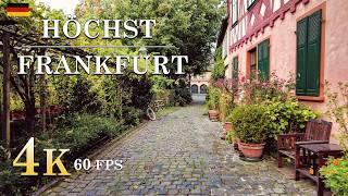 Walking in Old Höchst Frankfurt am Main  4K 60fps  Exploring Historic Streets Fall 2024 [upl. by Kari]