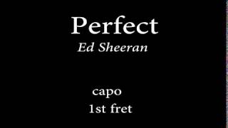 Perfect by Ed sheeran Easy Chords and Lyrics [upl. by Lesak]