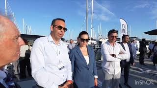 Minister of Tourism Mrs Olga Kefalogianni and ETESIAN MARINE at Olympic Yacht Show 2024 [upl. by Marcia355]