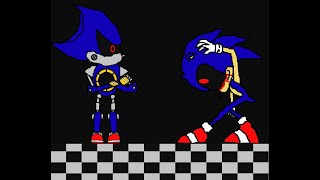 SSF2 Mod Battle Sonicexe V4 Vs Metal Sonic [upl. by Notgnillew]