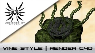 Tutorial Banner Vine Style  Render en Cinema 4D [upl. by Ridan]