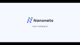 Nanonets Zero Training Document AI [upl. by Ellertnom]