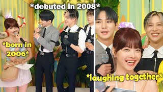 Shinee making Eunchae laugh so hard 15 years age gap😳 [upl. by Haerdna]