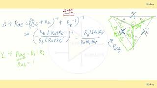 Wye  Delta transformation part1 [upl. by Hobard286]