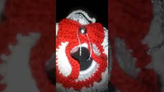 Brillante Guirnalda de Navidad con toques plata crochet navidad youtubeshorts shortsclip [upl. by Rennerb]