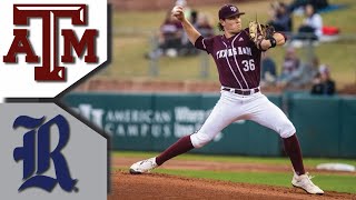 Rice vs 21 Texas AampM Baseball Highlights THRILLING GAME College Baseball Highlights 2023 [upl. by Sondra]