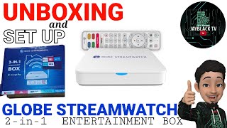 GLOBE STREAMWATCH 2in1  UNBOXING AND SET UP  ANDROID TV BOX NA DIGITAL TV RECEIVER PA [upl. by Sigfrid]