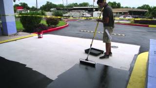 Sealing concrete with tinted sealer [upl. by Coumas]