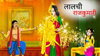 लालची राजकुमारी  Lalchi Rajkumari  Hindi Kahani  Moral Stories in Hindi  Hindi Stories [upl. by Beckerman423]