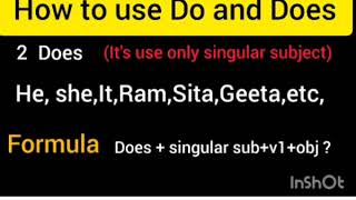 How to use Do and Does speak English language English with Ritu  Basic english [upl. by Atinaj]