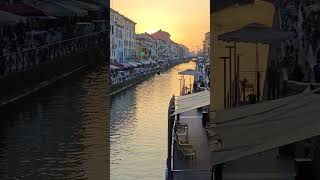 Naviglio Pavese  Milan allyoucanfly sunset sunnyday sunny [upl. by Eimyaj91]