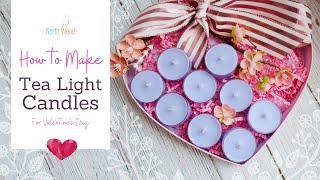 How to Make Tea Light Candles for Valentines Day [upl. by Trant335]