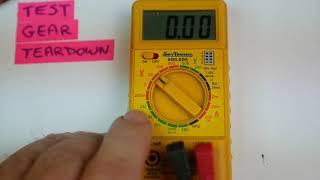 Test Gear Teardown SkyTronic 600005 Digital Multimeter [upl. by Cooperman2]