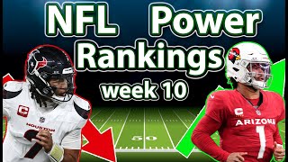 NFL Week 10 Power Rankings [upl. by Ennirok]