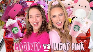 MAGENTA 🌺🌷 VS LIGHT PINK 🌸🩰 TARGET SHOPPING CHALLENGE [upl. by Cirilo]