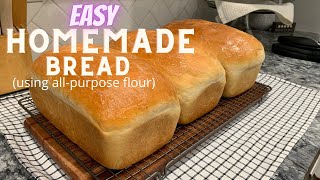 HOW TO MAKE BREAD  STEP BY STEP INSTRUCTIONS  USING ALLPURPOSE FLOUR [upl. by Burkley]