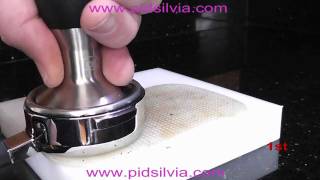 Dosing and Tamping for Rancilio Silvia [upl. by Nicki592]