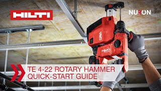 Hilti Nuron TE 422 Cordless Rotary Hammer  Quickstart Guide [upl. by Reh954]