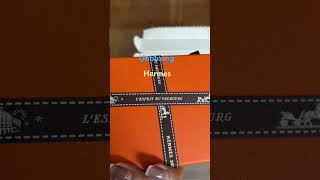 hermes mini H necklece unboxing new 2024 [upl. by Pfaff]