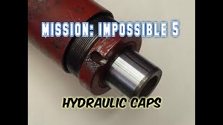 How to Remove Hydraulic Cylinder caps 5 techniques [upl. by Clemmie]