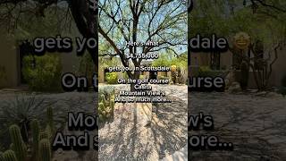 Stunning Scottsdale Golf Course lot Home for Sale 🤩 realestate buyingahome luxuryhomes [upl. by Nagram]