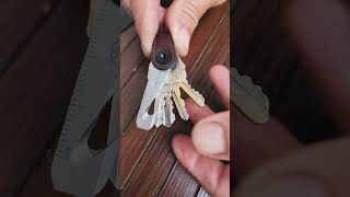 Extremely compact keychain 🔑​🔥​ asmr keysmart keychain keyorganizer lifehack shorts [upl. by Ridglea]