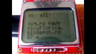 Nokia 5110 LCD PCD8544 and Arduino [upl. by Roselle]