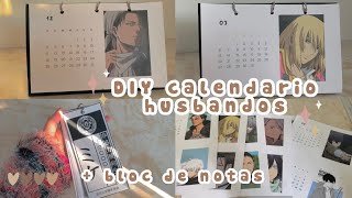 DIY  Cómo hacer un calendario🤎🤍  pdf descargable y bloc de notas kakegurui [upl. by Cope]