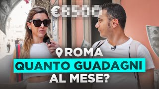 Quanto GUADAGNANO gli italiani  Stipendi vs costi ROMA [upl. by Gaye]