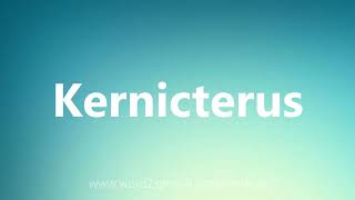 Kernicterus  Medical Definition and Pronunciation [upl. by Acemahs]