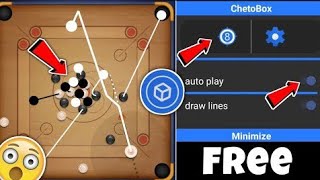 Carrom Pool Autoplay Aim Hack Free Use 😍 Free Chetobox Carrom Pool New Hack 😱 chetobox carrompool [upl. by Ttimme]