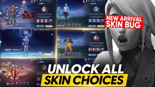 HOW TO UNLOCK ALL THE SKINS IN NEW ARRIVAL USING THIS TRICK  TIME LIMITED SKINS ZODIAC SKINS amp MORE [upl. by Saalocin]