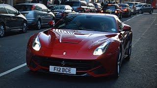 Bernie Ecclestone cruising on Sloane street in his Ferrari F12 [upl. by Sairu396]