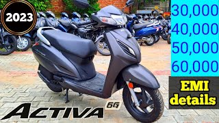 New Honda Activa 6g H Smart 2023 Model Price Detail  Down Payment💰 Loan Details🔥 EMI [upl. by Waldos]