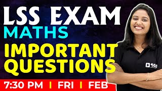 LSS Exam Maths  Important Questions Part 1  Exam Winner Class 4 [upl. by Kella]