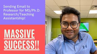 Best Strategy to send Email to Professor for getting a Research AssistantshipTeaching Assistantship [upl. by Nnaylime]