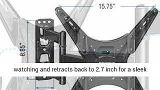 MOUNTUP TV Wall Mount Full Motion Tilting TV Mount Bracket for Most 26 55 Inch Flat Curved Review [upl. by Hitchcock]